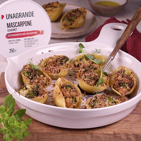 Как приготовить Фаршированные ракушки с грибами