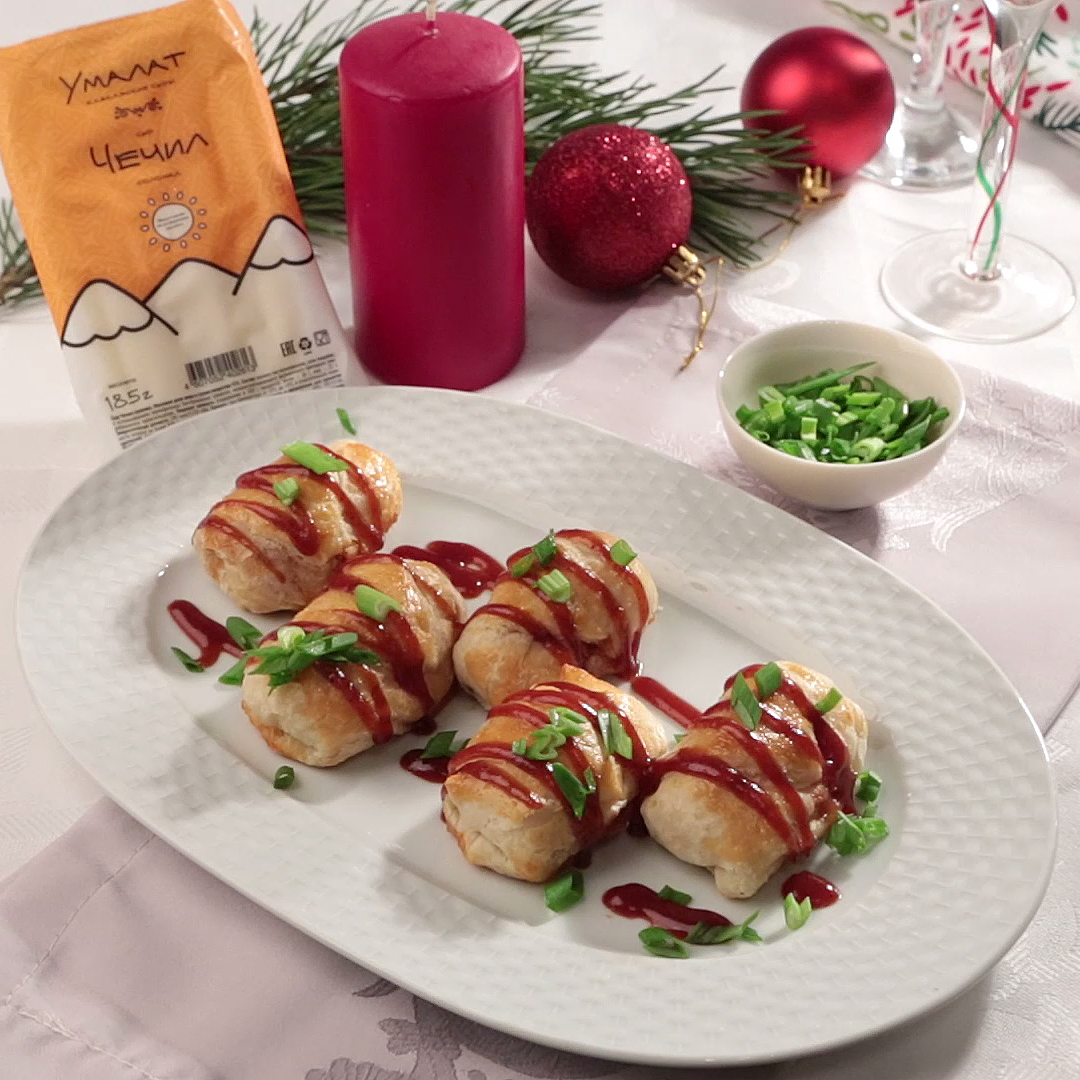 Как приготовить Праздничные роллы с курочкой